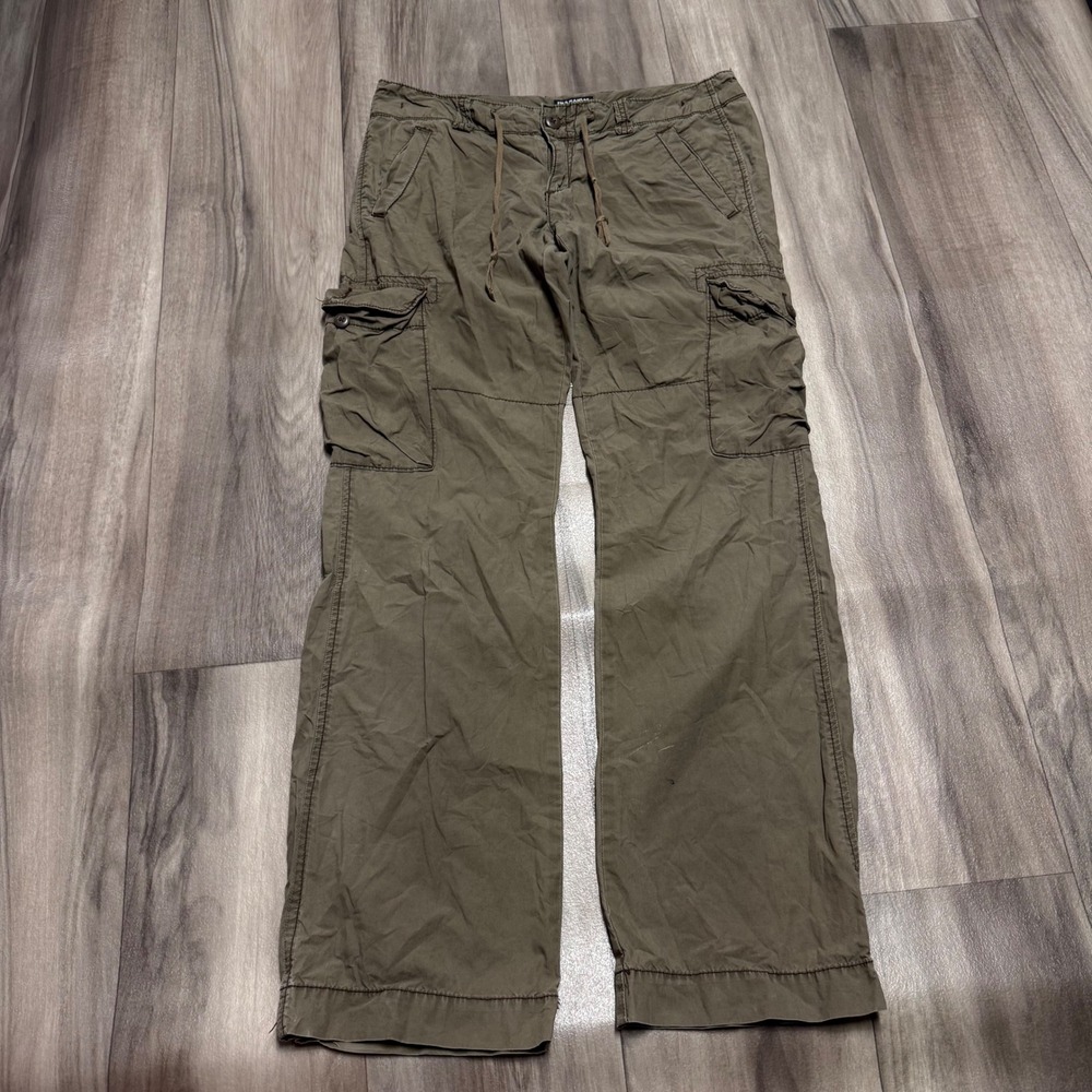 Polo Jeans Co Ralph Lauren Mens Cargo Pants Olive Green Utility Size 8 32x29